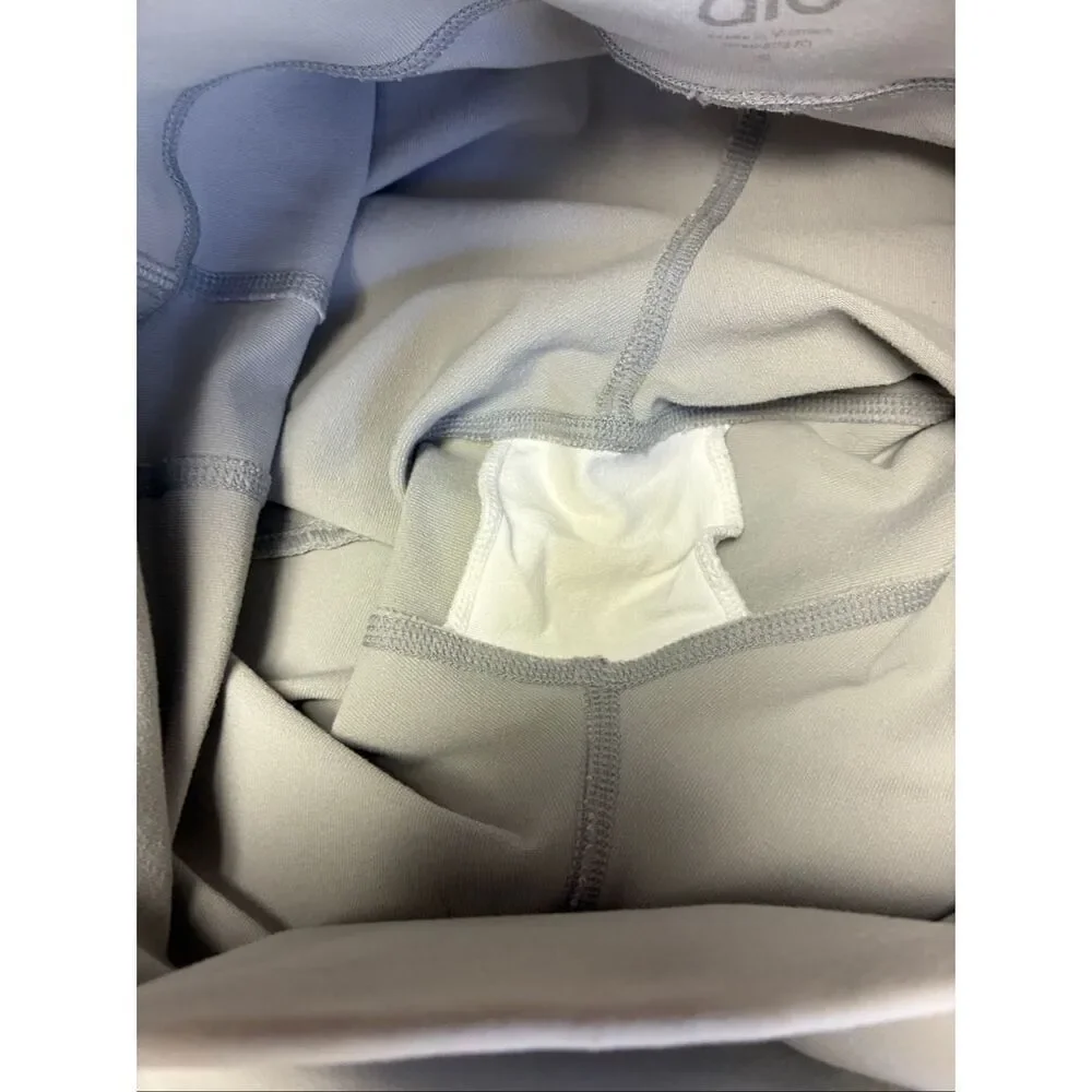 ALO Moto with Sheer Cutouts in Light Gray Size S